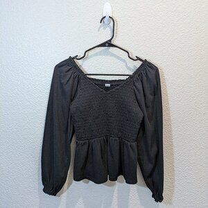Old Navy black v-neck blouse - Size XS